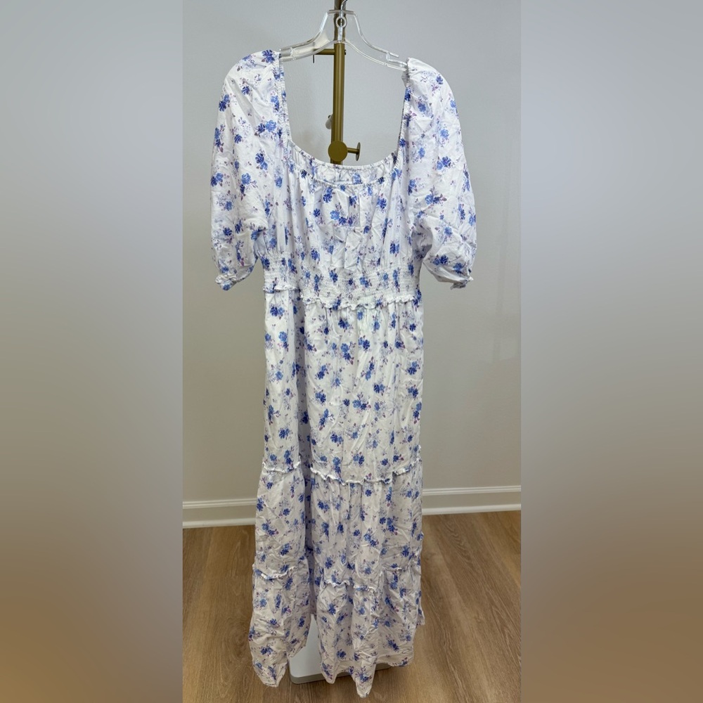 NWOT LoveShackFancy x Target Gemma Floral Puff Sleeve Maxi Dress Size XL